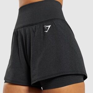 Gymshark vital seamless 2in1 shorts (black)